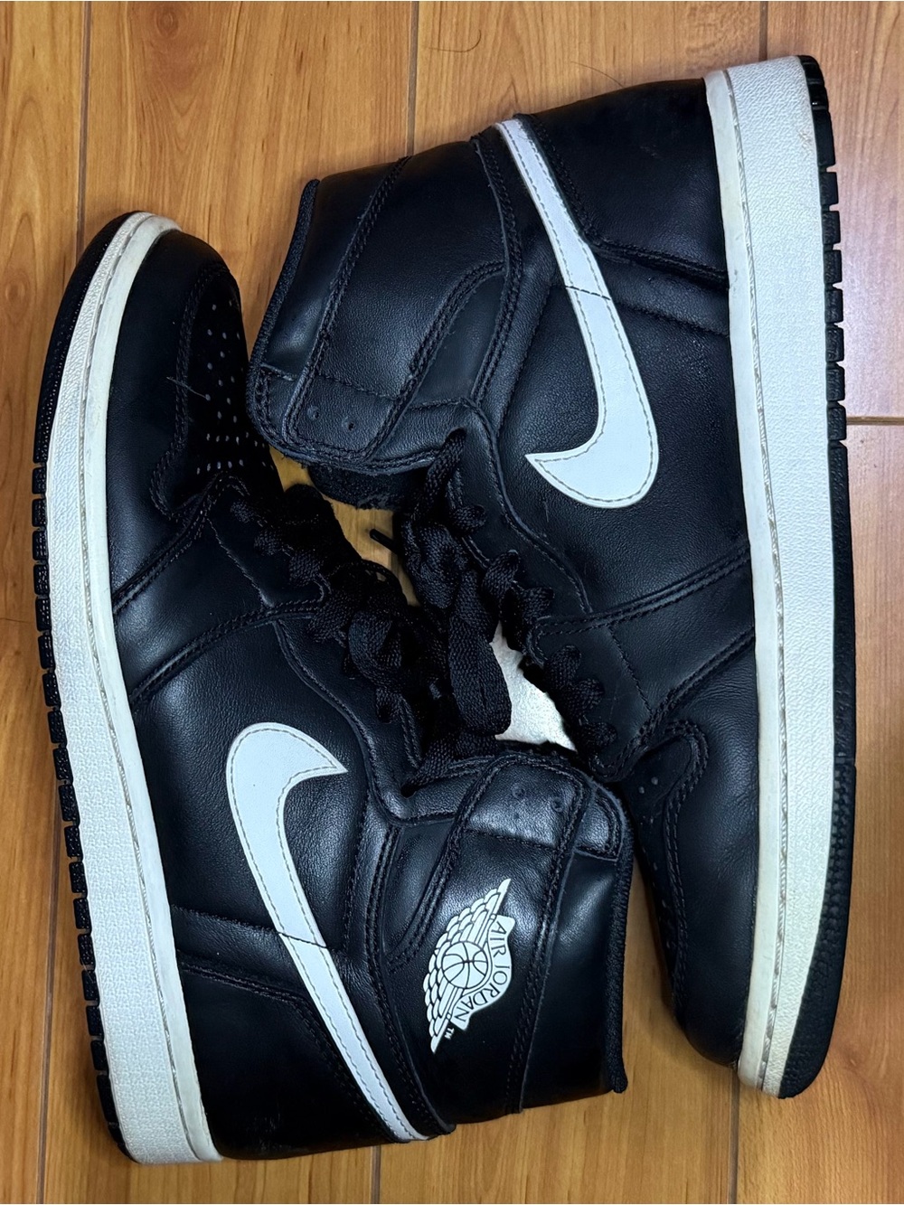 Nike Black and White High-Top Sneakers